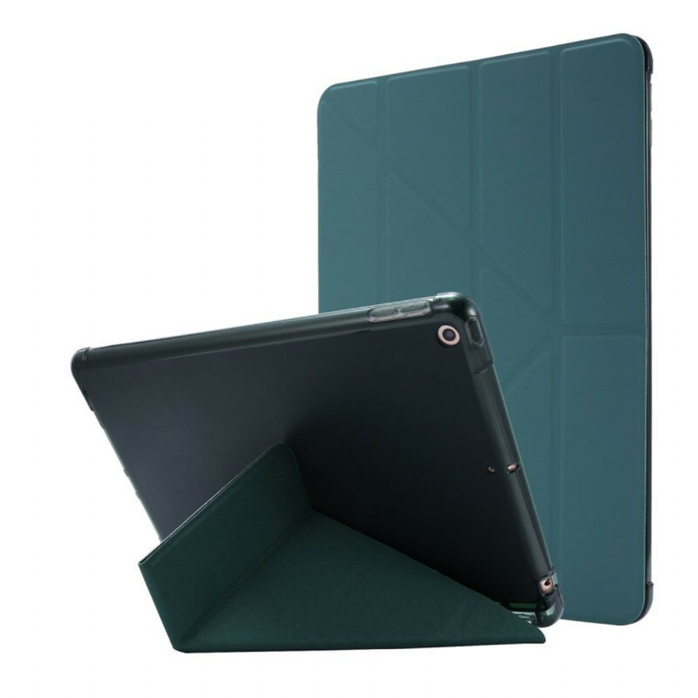 Bescherming Hoesje voor iPad 10.2" (2020) (2019) / Air 10.5" / Pro 10.5" Origami Leereffect