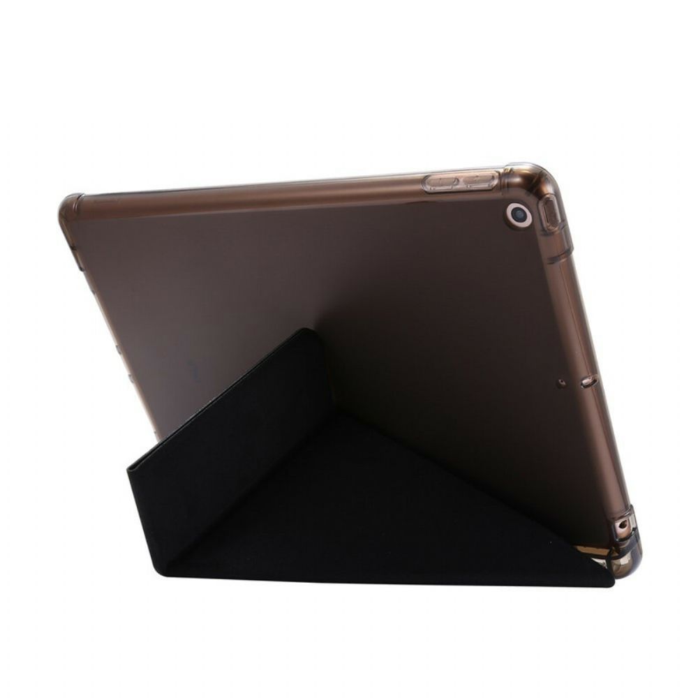 Bescherming Hoesje voor iPad 10.2" (2020) (2019) / Air 10.5" / Pro 10.5" Origami Leereffect