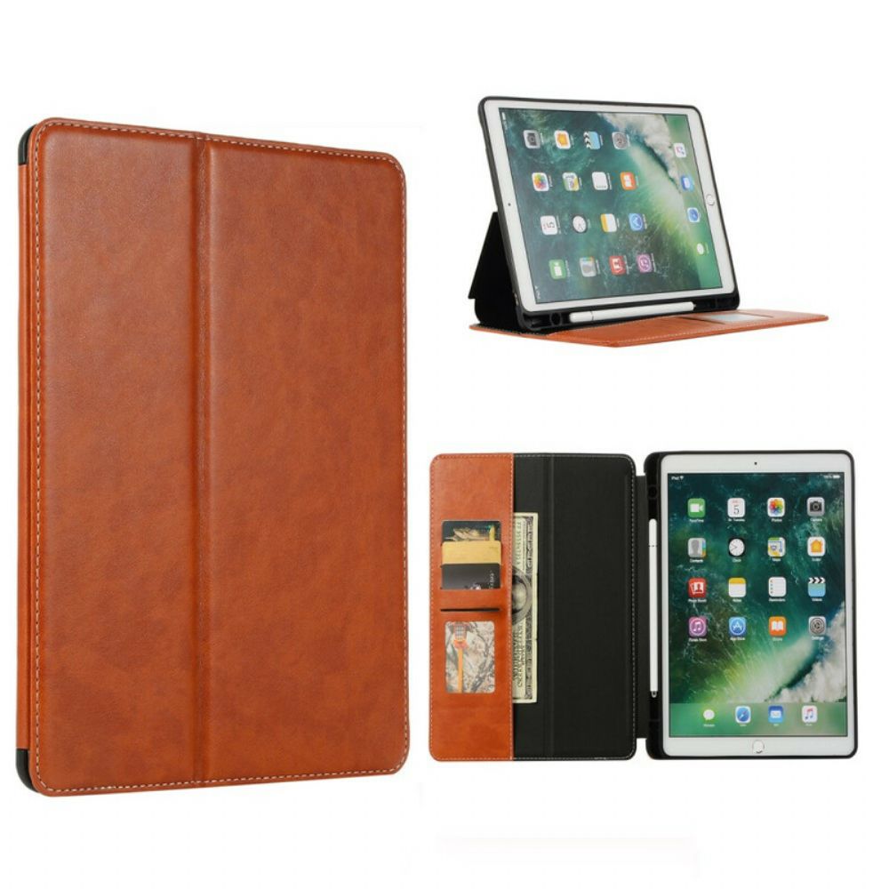 Case voor iPad 10.2" (2020) (2019) / Air 10.5" / Pro 10.5" Luxe Leereffect