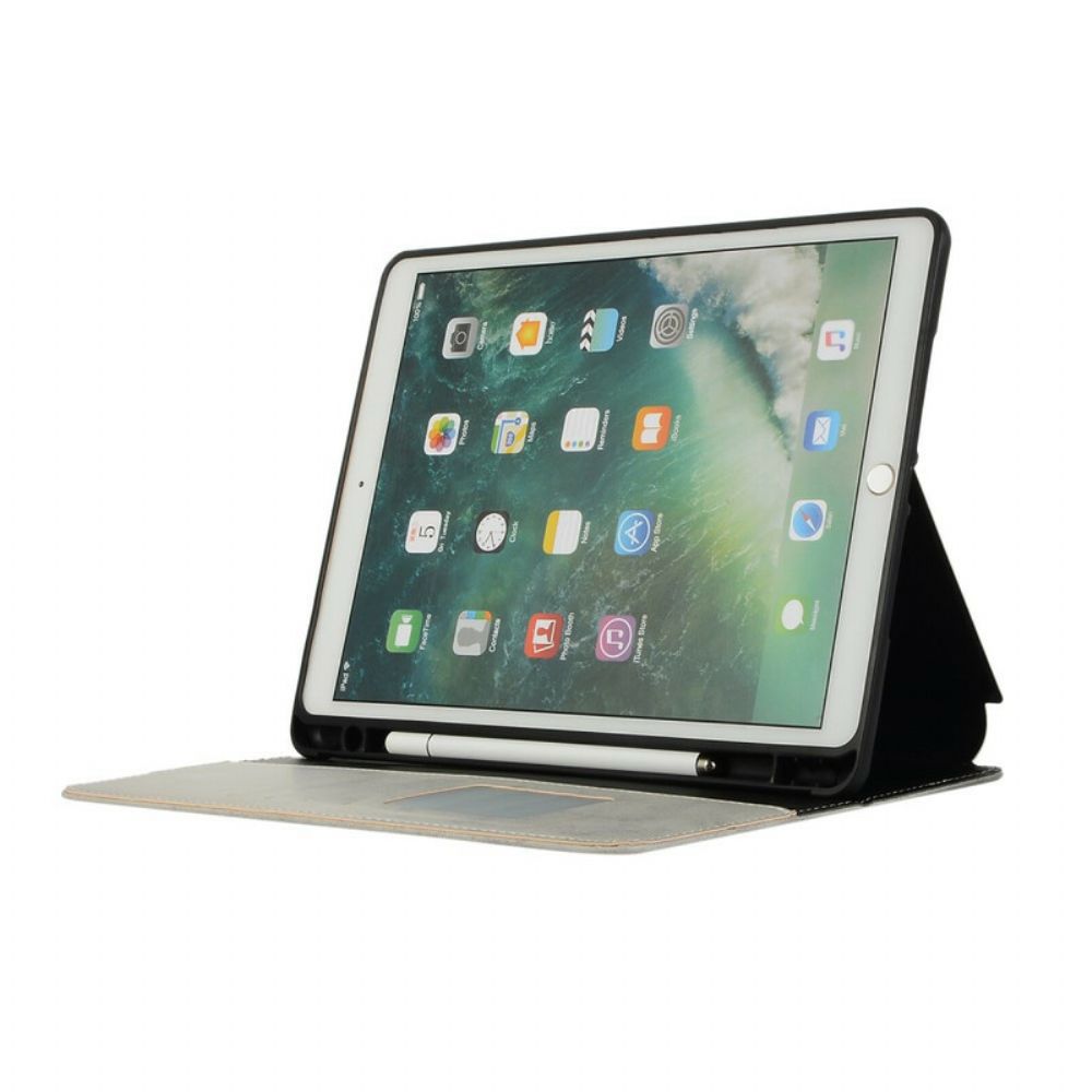 Case voor iPad 10.2" (2020) (2019) / Air 10.5" / Pro 10.5" Luxe Leereffect