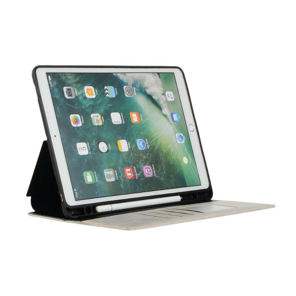 Case voor iPad 10.2" (2020) (2019) / Air 10.5" / Pro 10.5" Luxe Leereffect