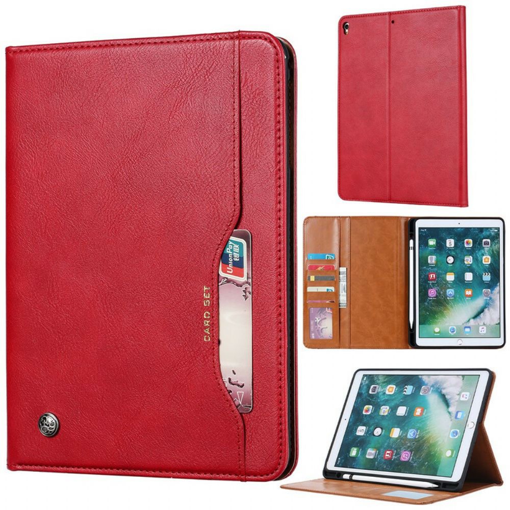 Cover voor iPad 10.2" (2020) (2019) / Air 10.5" / Pro 10.5" Aktetas Met Leereffect