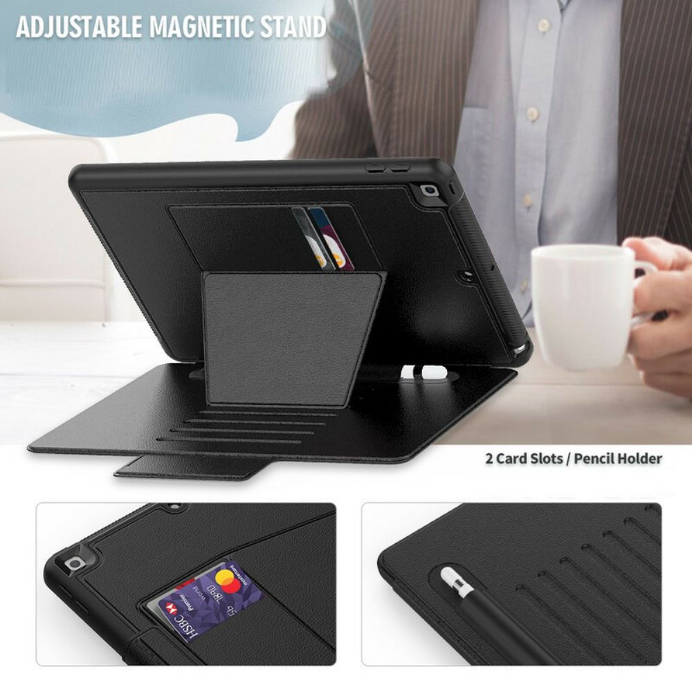 Cover voor iPad 10.2" (2020) (2019) / Air 10.5" / Pro 10.5" Multi-hoeken En Stylushouder