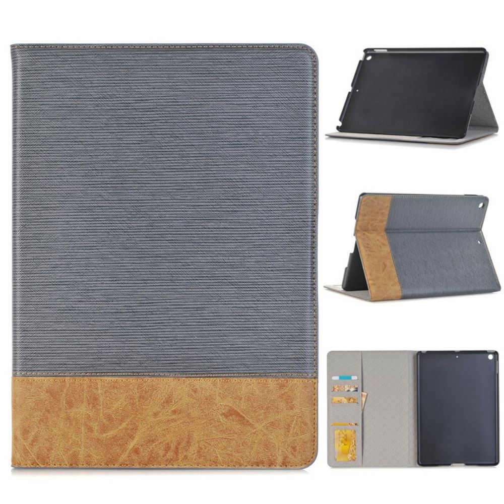 Cover voor iPad 10.2" (2020) (2019) / Air 10.5" / Pro 10.5" Tweekleurig Getextureerd