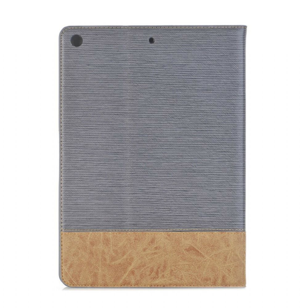 Cover voor iPad 10.2" (2020) (2019) / Air 10.5" / Pro 10.5" Tweekleurig Getextureerd