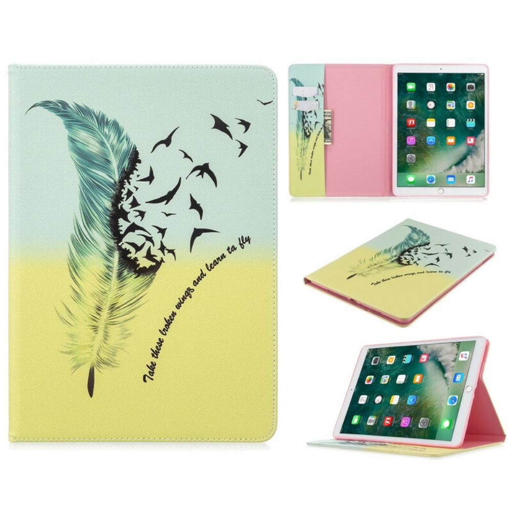 Cover voor iPad 10.2" (2020) (2019) / Air 10.5" / Pro 10.5" Veren