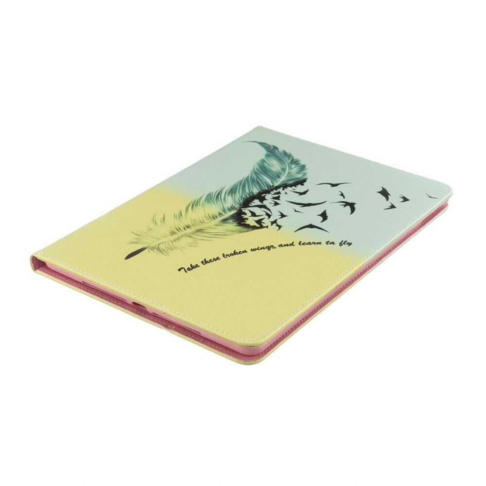 Cover voor iPad 10.2" (2020) (2019) / Air 10.5" / Pro 10.5" Veren