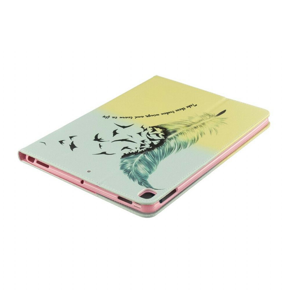 Cover voor iPad 10.2" (2020) (2019) / Air 10.5" / Pro 10.5" Veren