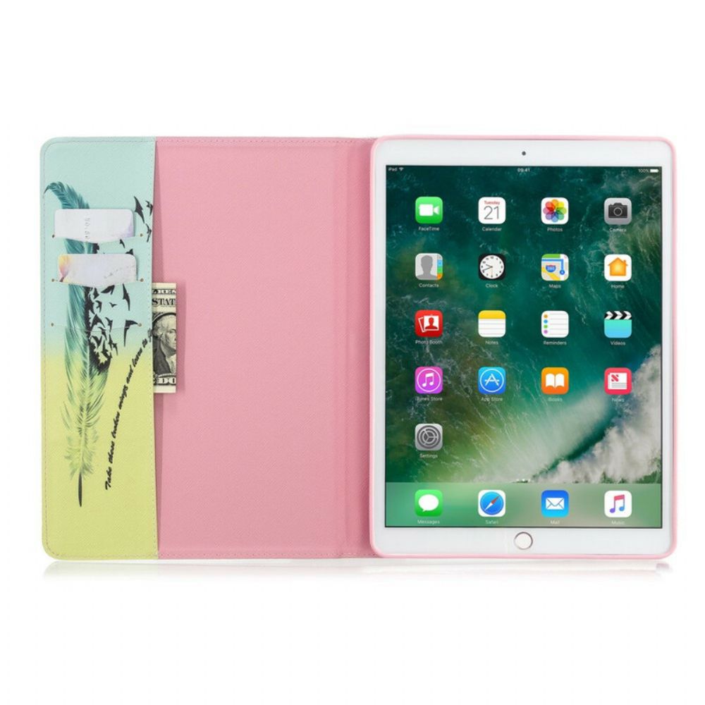 Cover voor iPad 10.2" (2020) (2019) / Air 10.5" / Pro 10.5" Veren