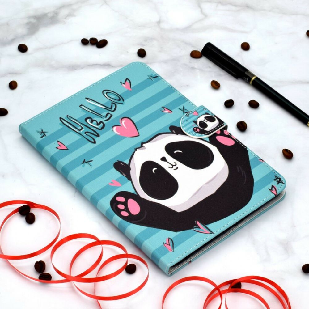 Flip Case voor iPad 10.2" (2020) (2019) / Air 10.5" / Pro 10.5" Panda