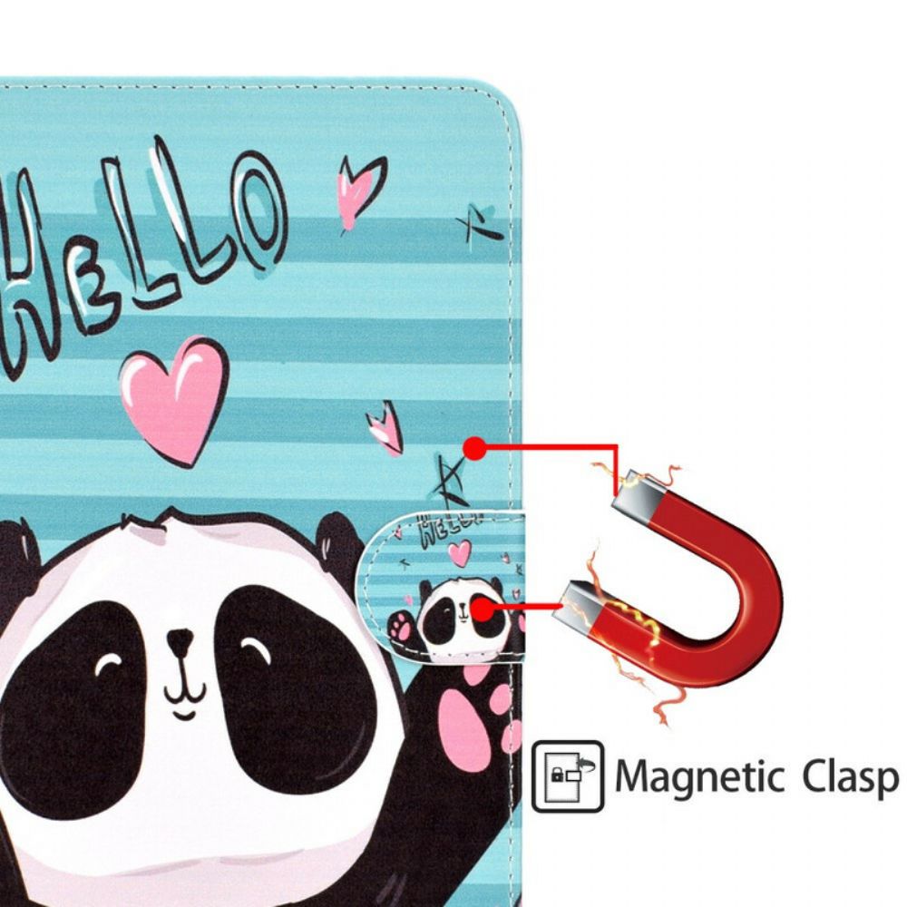 Flip Case voor iPad 10.2" (2020) (2019) / Air 10.5" / Pro 10.5" Panda