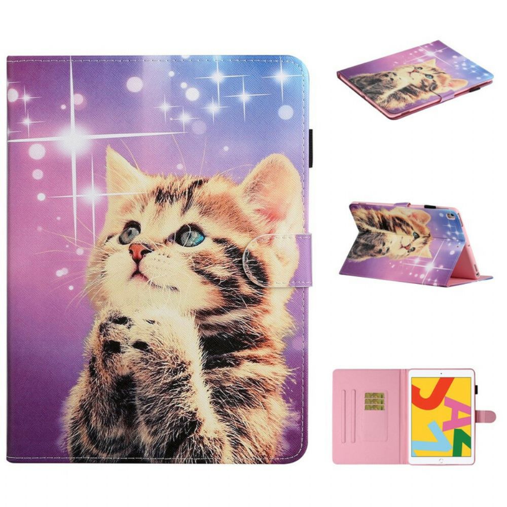 Flip Case voor iPad 10.2" (2020) (2019) / Air 10.5" / Pro 10.5" Ster Kitten