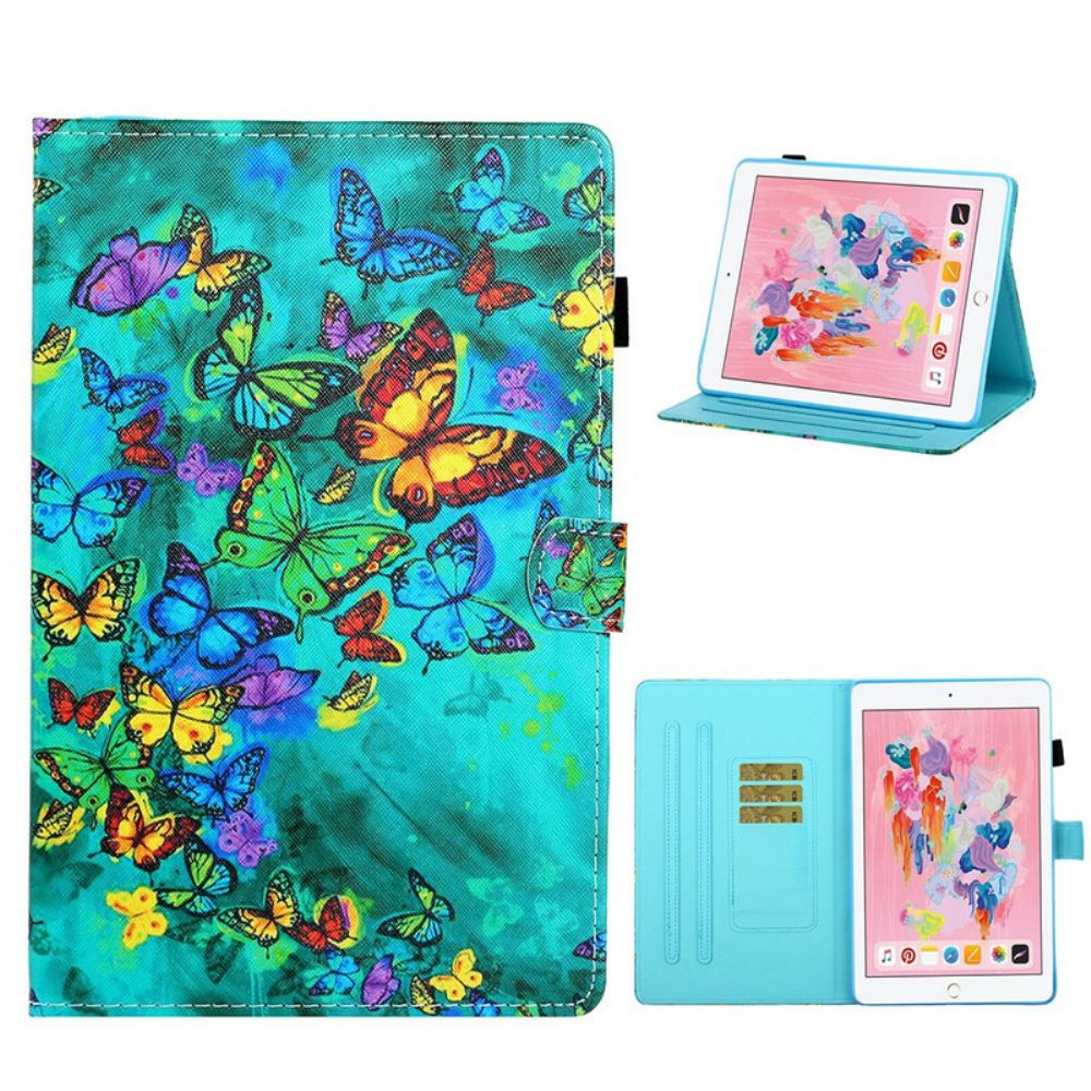 Flip Case voor iPad 10.2" (2020) (2019) / Air 10.5" / Pro 10.5" Vliegende Vlinders