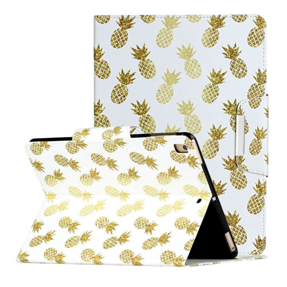 Folio-hoesje voor iPad 10.2" (2020) (2019) / Air 10.5" / Pro 10.5" Ananas