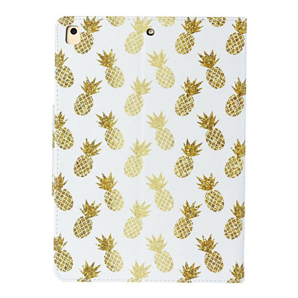 Folio-hoesje voor iPad 10.2" (2020) (2019) / Air 10.5" / Pro 10.5" Ananas