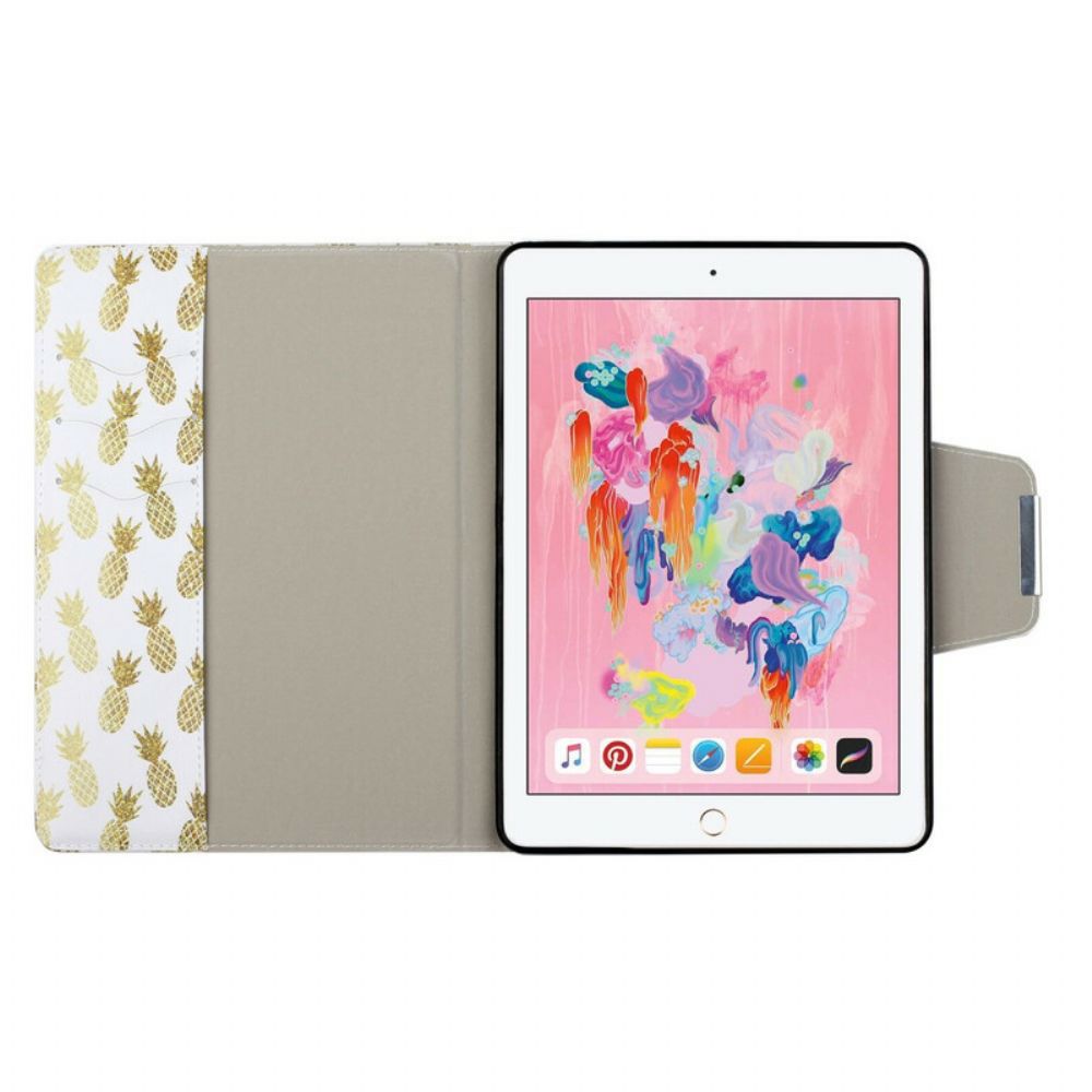 Folio-hoesje voor iPad 10.2" (2020) (2019) / Air 10.5" / Pro 10.5" Ananas