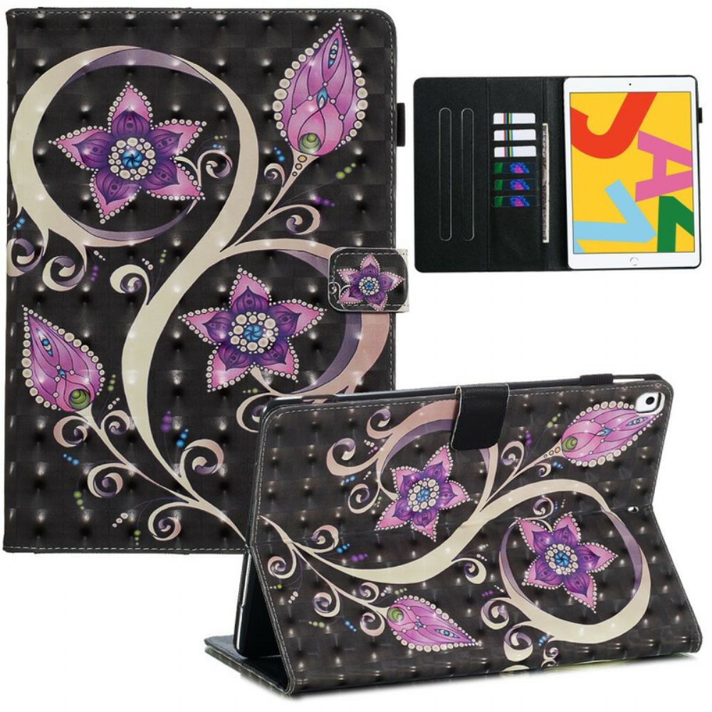 Folio-hoesje voor iPad 10.2" (2020) (2019) / Air 10.5" / Pro 10.5" Bloemen