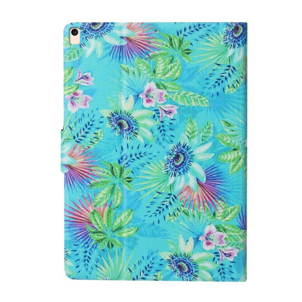 Folio-hoesje voor iPad 10.2" (2020) (2019) / Air 10.5" / Pro 10.5" Bloemen En Bladeren