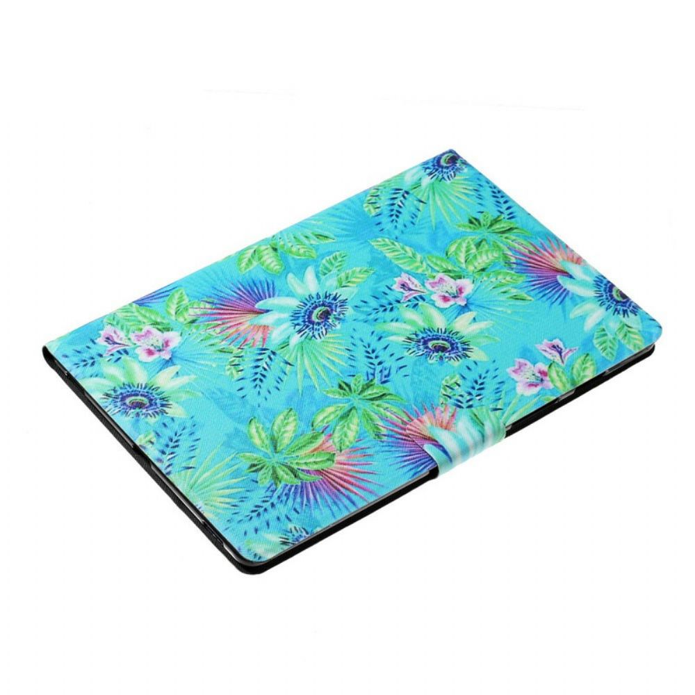 Folio-hoesje voor iPad 10.2" (2020) (2019) / Air 10.5" / Pro 10.5" Bloemen En Bladeren