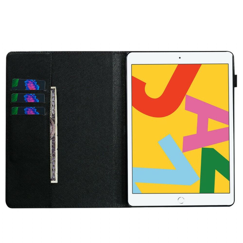 Folio-hoesje voor iPad 10.2" (2020) (2019) / Air 10.5" / Pro 10.5" Bloemkleur