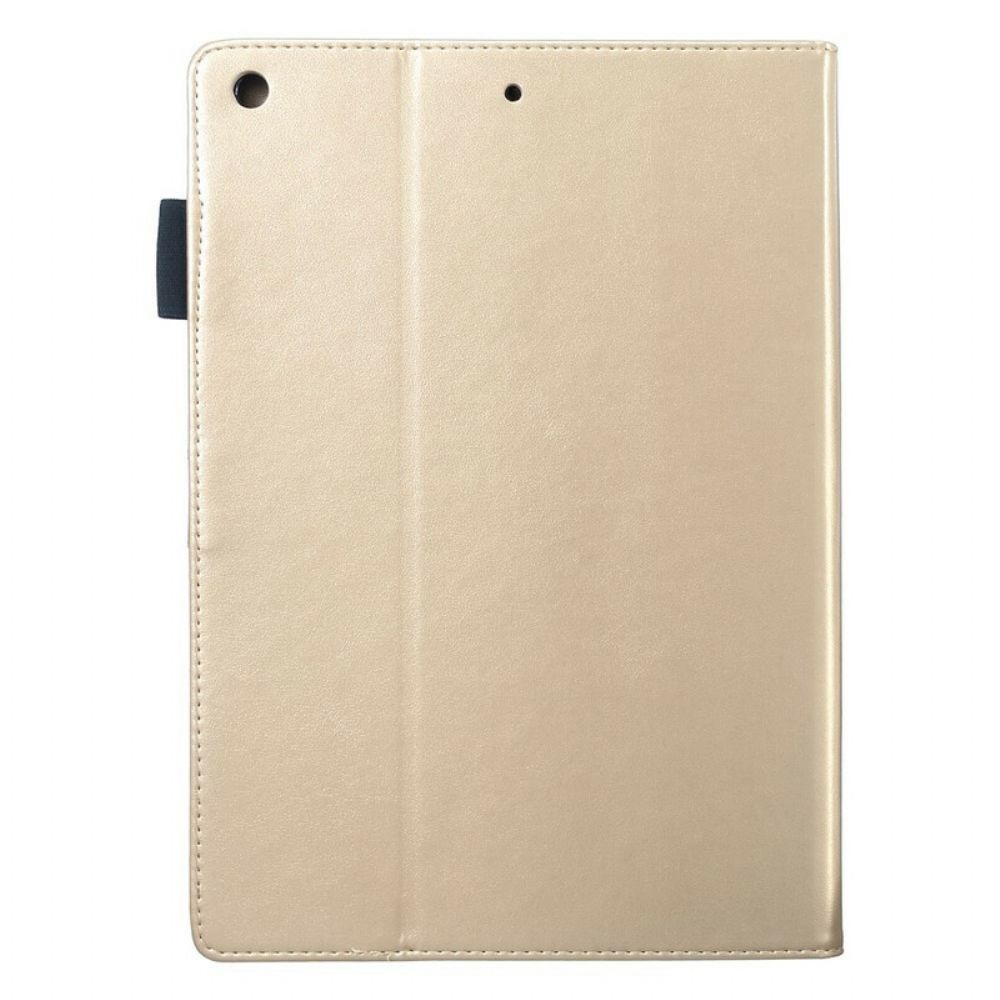 Folio-hoesje voor iPad 10.2" (2020) (2019) / Air 10.5" / Pro 10.5" Diamant Vlinders Leereffect