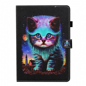 Folio-hoesje voor iPad 10.2" (2020) (2019) / Air 10.5" / Pro 10.5" Elektrische Kat