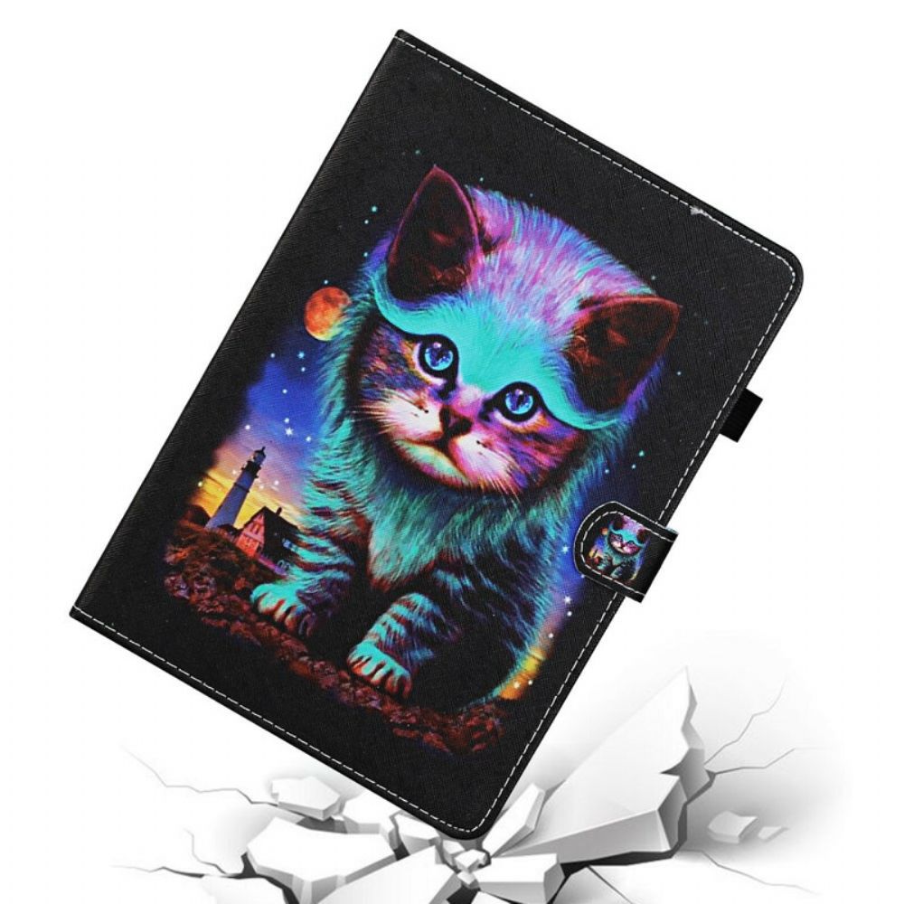 Folio-hoesje voor iPad 10.2" (2020) (2019) / Air 10.5" / Pro 10.5" Elektrische Kat