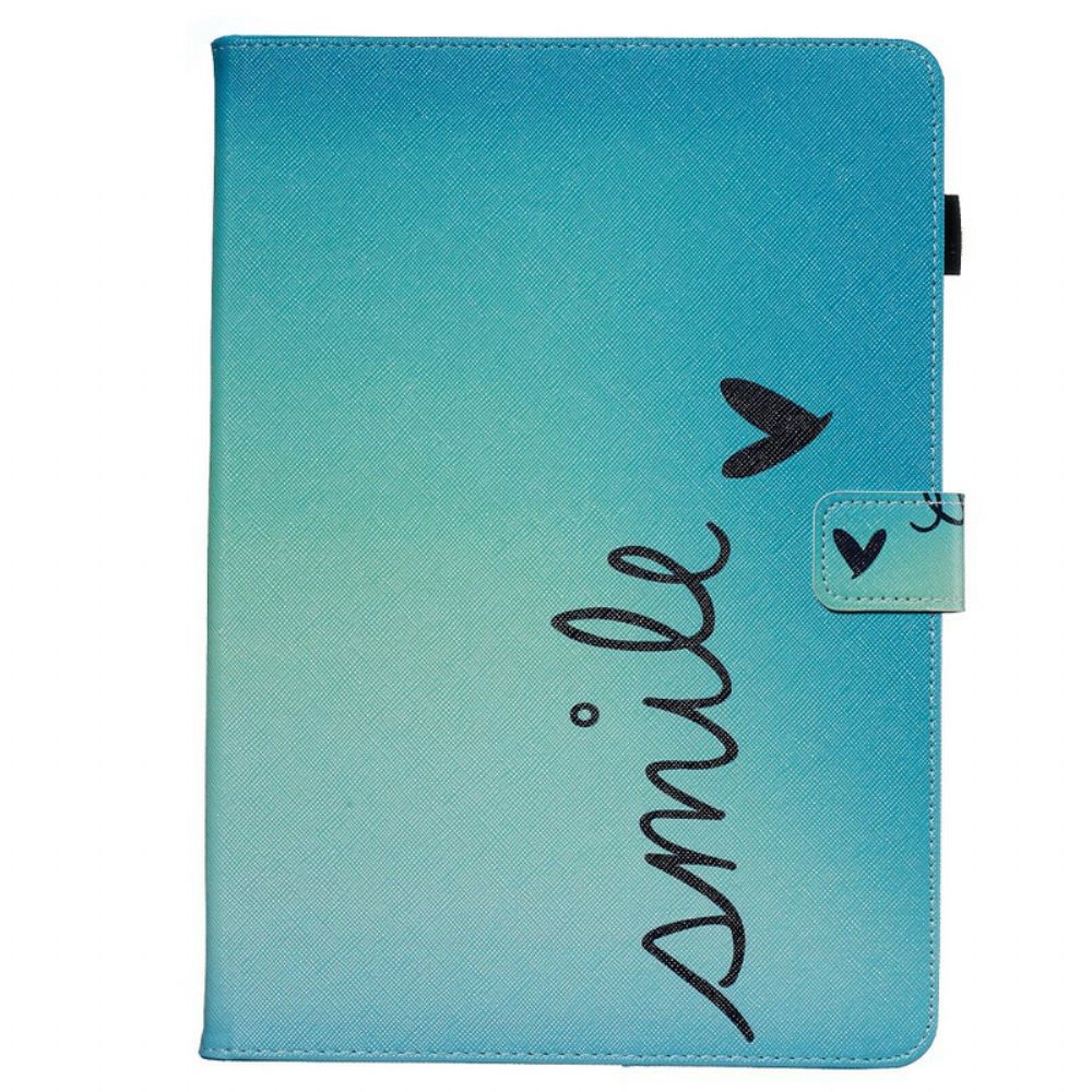 Folio-hoesje voor iPad 10.2" (2020) (2019) / Air 10.5" / Pro 10.5" Glimlach