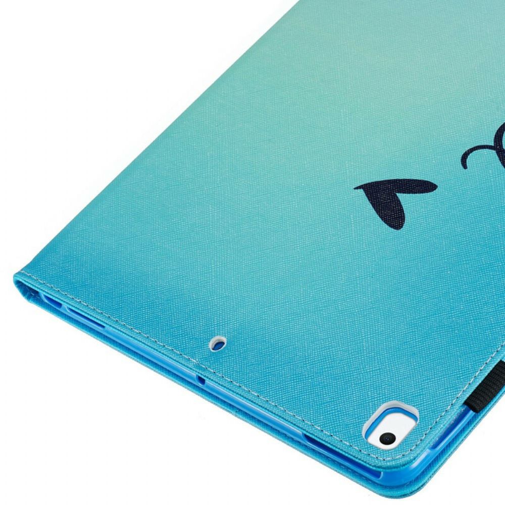 Folio-hoesje voor iPad 10.2" (2020) (2019) / Air 10.5" / Pro 10.5" Glimlach