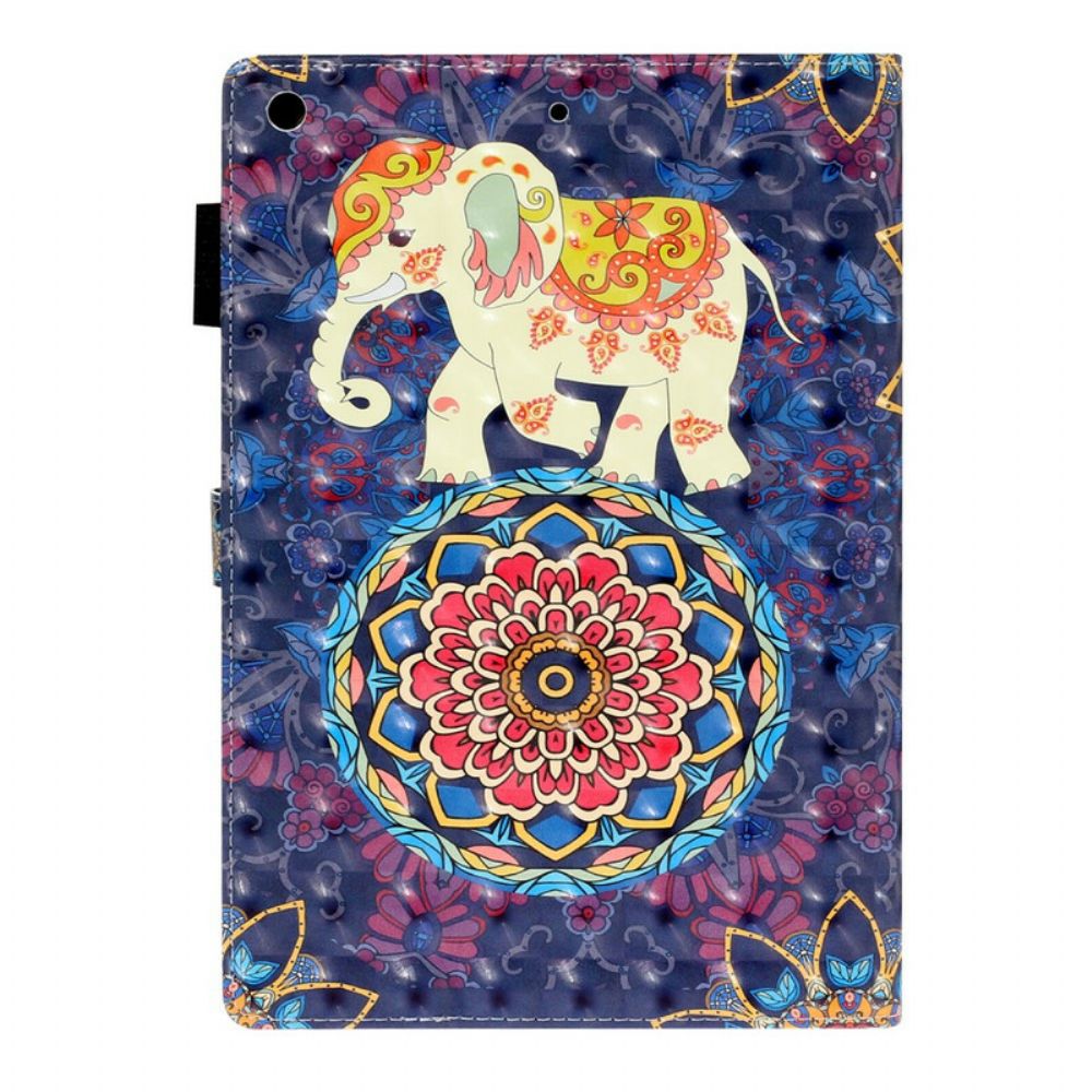 Folio-hoesje voor iPad 10.2" (2020) (2019) / Air 10.5" / Pro 10.5" Indiase Olifanten