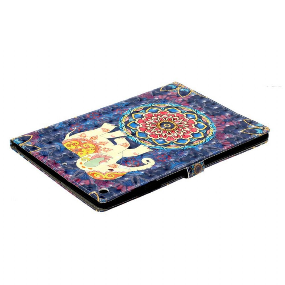 Folio-hoesje voor iPad 10.2" (2020) (2019) / Air 10.5" / Pro 10.5" Indiase Olifanten