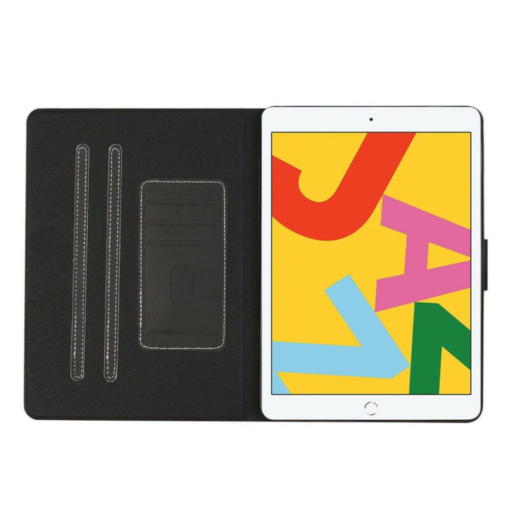 Folio-hoesje voor iPad 10.2" (2020) (2019) / Air 10.5" / Pro 10.5" Klassiek Kunstleer