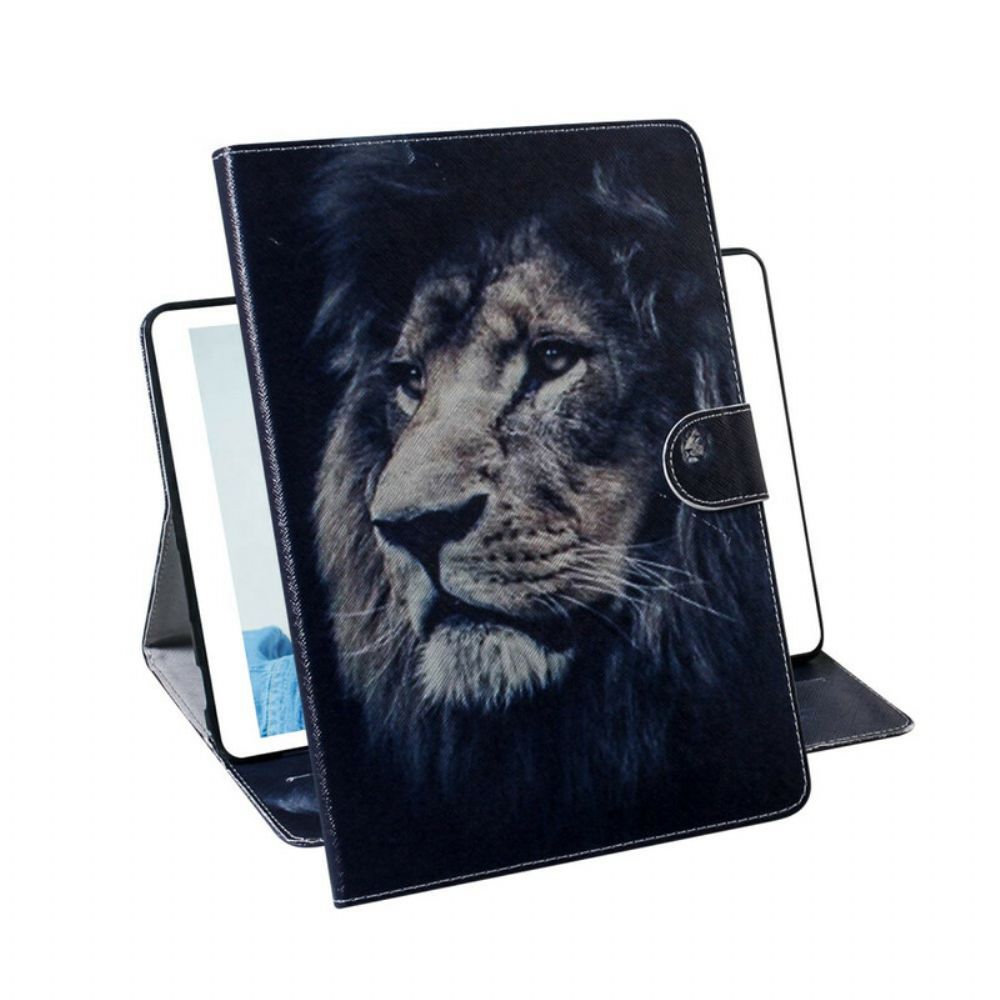 Folio-hoesje voor iPad 10.2" (2020) (2019) / Air 10.5" / Pro 10.5" Leeuwenkop