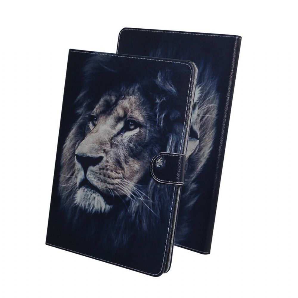 Folio-hoesje voor iPad 10.2" (2020) (2019) / Air 10.5" / Pro 10.5" Leeuwenkop