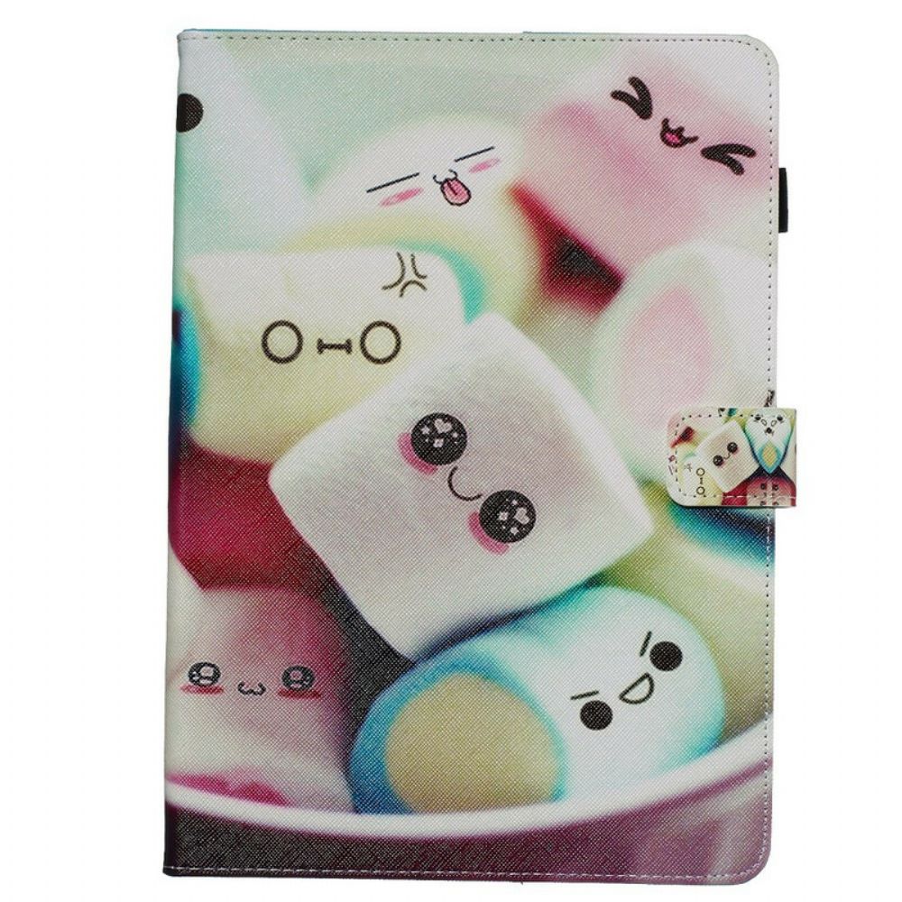 Folio-hoesje voor iPad 10.2" (2020) (2019) / Air 10.5" / Pro 10.5" Leuke Marshmallows