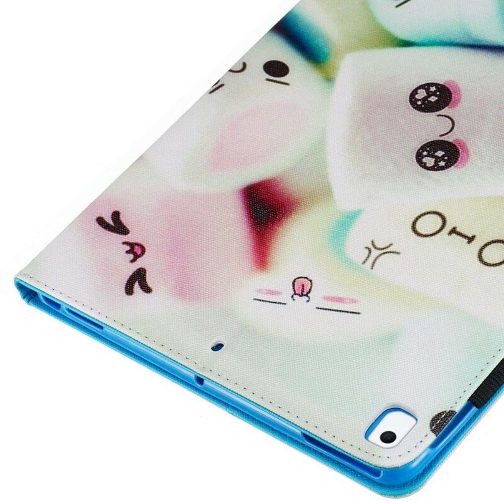 Folio-hoesje voor iPad 10.2" (2020) (2019) / Air 10.5" / Pro 10.5" Leuke Marshmallows