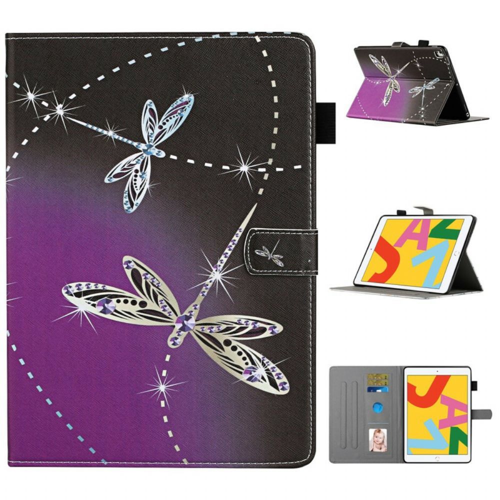 Folio-hoesje voor iPad 10.2" (2020) (2019) / Air 10.5" / Pro 10.5" Libellen