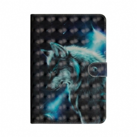 Folio-hoesje voor iPad 10.2" (2020) (2019) / Air 10.5" / Pro 10.5" Lichtvlek Wolf