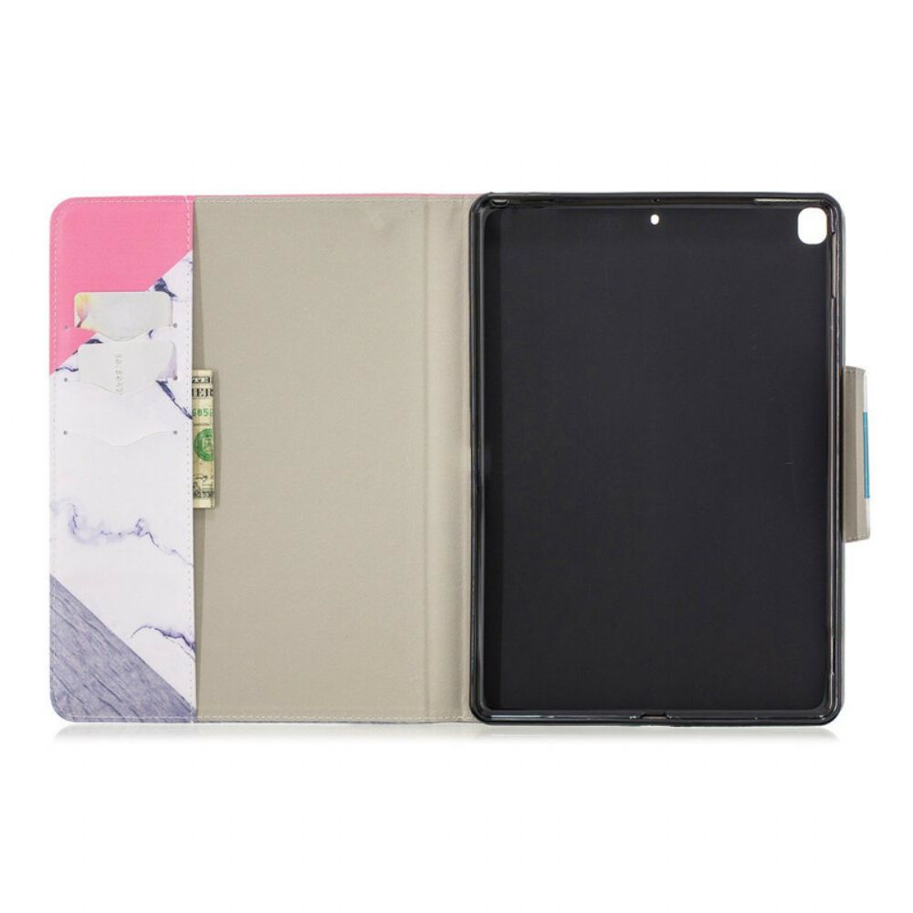 Folio-hoesje voor iPad 10.2" (2020) (2019) / Air 10.5" / Pro 10.5" Marmeren Ontwerp