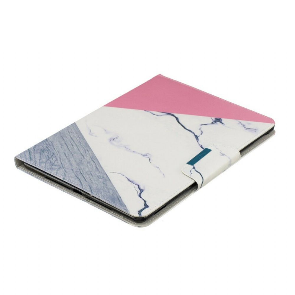 Folio-hoesje voor iPad 10.2" (2020) (2019) / Air 10.5" / Pro 10.5" Marmeren Ontwerp