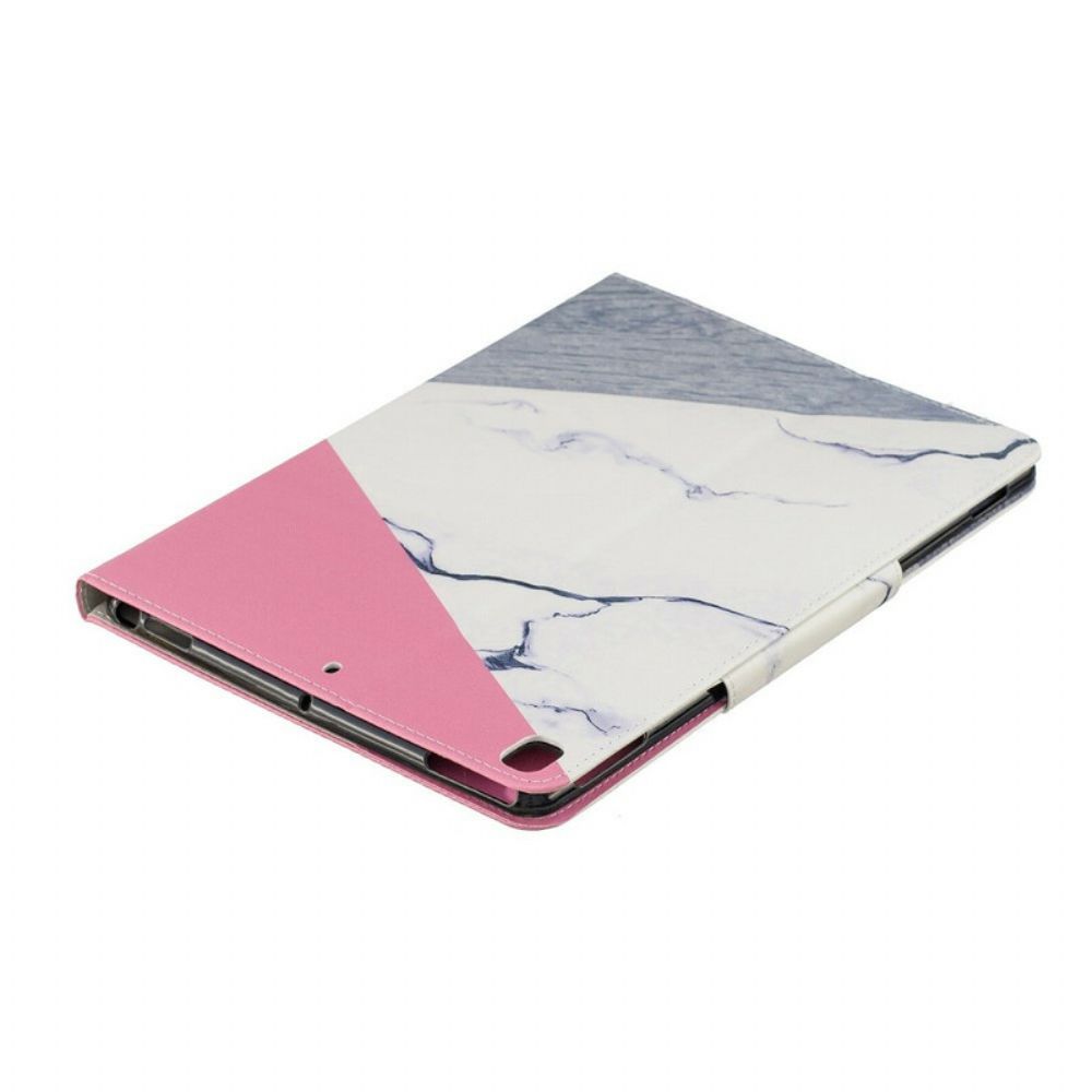 Folio-hoesje voor iPad 10.2" (2020) (2019) / Air 10.5" / Pro 10.5" Marmeren Ontwerp