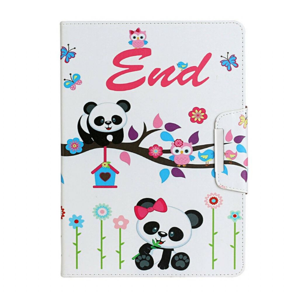 Folio-hoesje voor iPad 10.2" (2020) (2019) / Air 10.5" / Pro 10.5" Panda