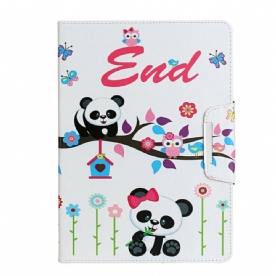 Folio-hoesje voor iPad 10.2" (2020) (2019) / Air 10.5" / Pro 10.5" Panda