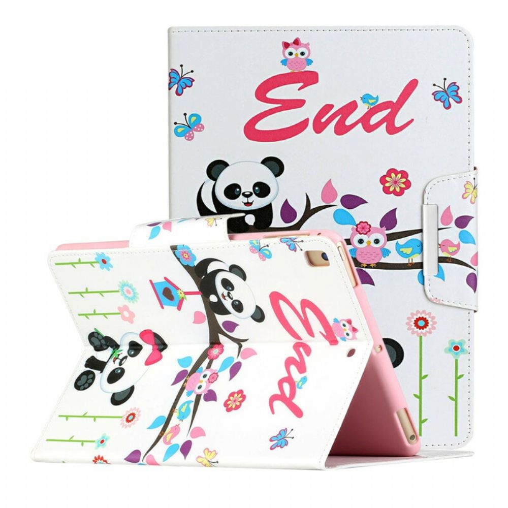 Folio-hoesje voor iPad 10.2" (2020) (2019) / Air 10.5" / Pro 10.5" Panda