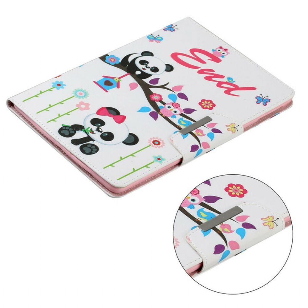 Folio-hoesje voor iPad 10.2" (2020) (2019) / Air 10.5" / Pro 10.5" Panda