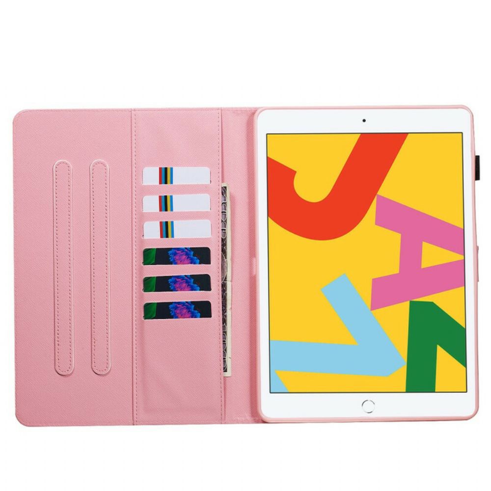 Folio-hoesje voor iPad 10.2" (2020) (2019) / Air 10.5" / Pro 10.5" Rode Vlinders