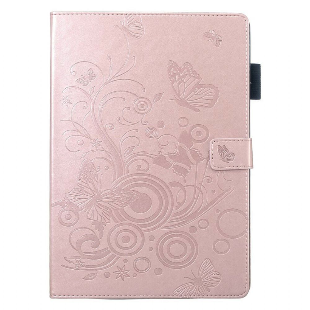 Folio-hoesje voor iPad 10.2" (2020) (2019) / Air 10.5" / Pro 10.5" Slaapleer Effect Vlinders