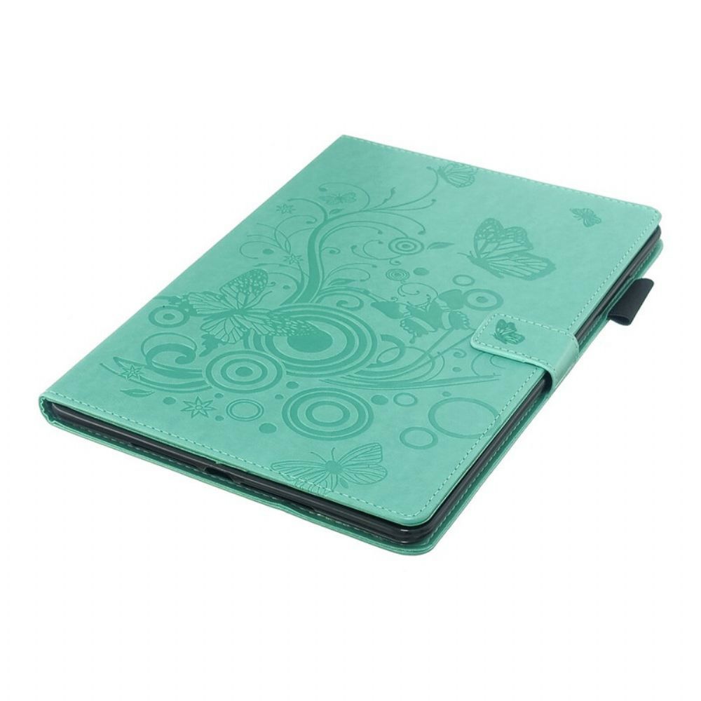 Folio-hoesje voor iPad 10.2" (2020) (2019) / Air 10.5" / Pro 10.5" Slaapleer Effect Vlinders