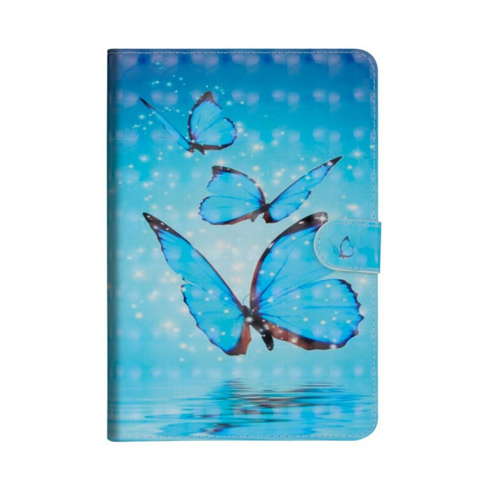 Folio-hoesje voor iPad 10.2" (2020) (2019) / Air 10.5" / Pro 10.5" Spot Licht Vlinders