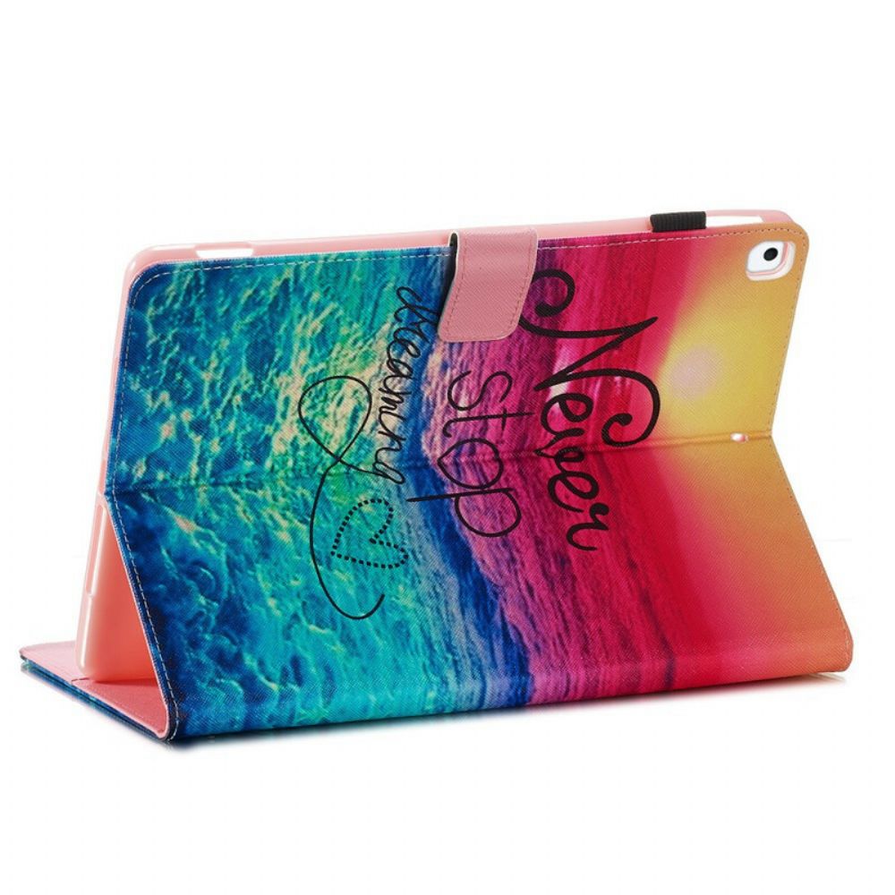 Folio-hoesje voor iPad 10.2" (2020) (2019) / Air 10.5" / Pro 10.5" Stop Nooit Met Dromen